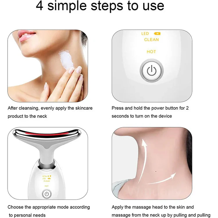 lumiVivaβ’ 3-in-1 LED Facial Massager & Sculptor