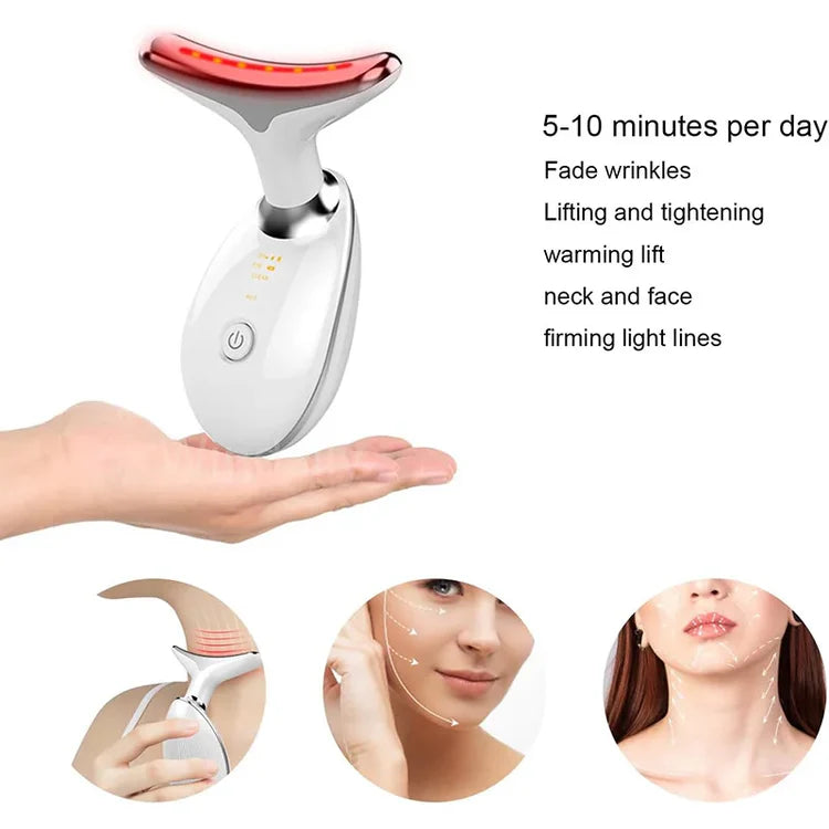 lumiVivaβ’ 3-in-1 LED Facial Massager & Sculptor